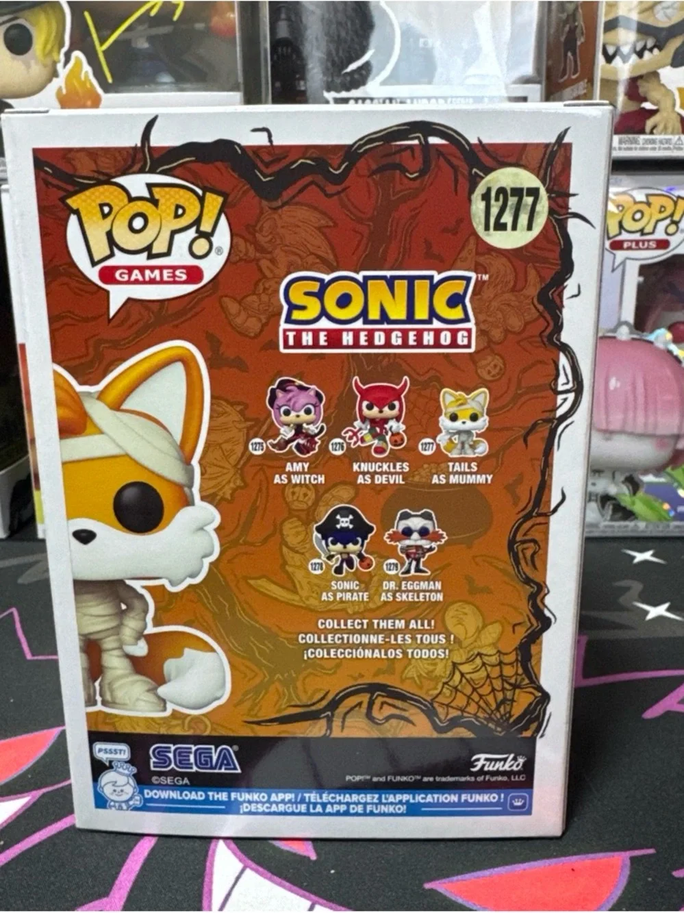 Funko Pop! Games Sonic Tails As Mummy Vinyl Figure - Orange & White
